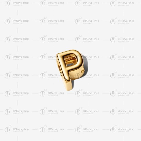 Pandora Letter P Alphabet Charm - Picture 2 of 5